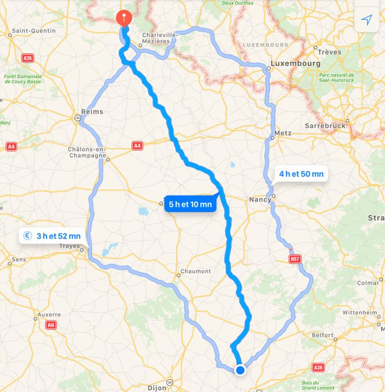 itinéraire